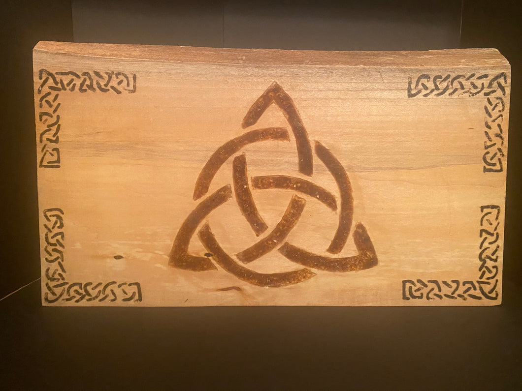 Amber Triquetra Wall Art